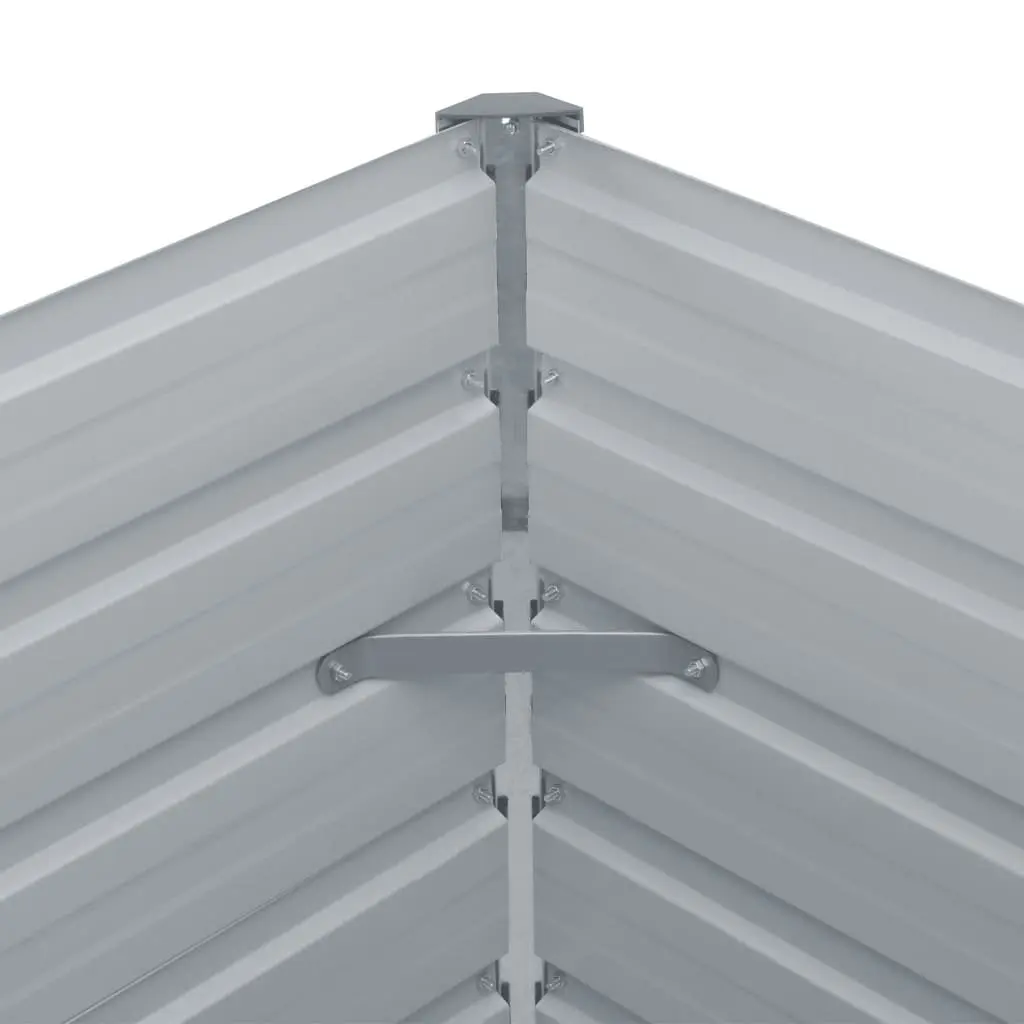 320x40x77 cm Galvanised Steel Planter