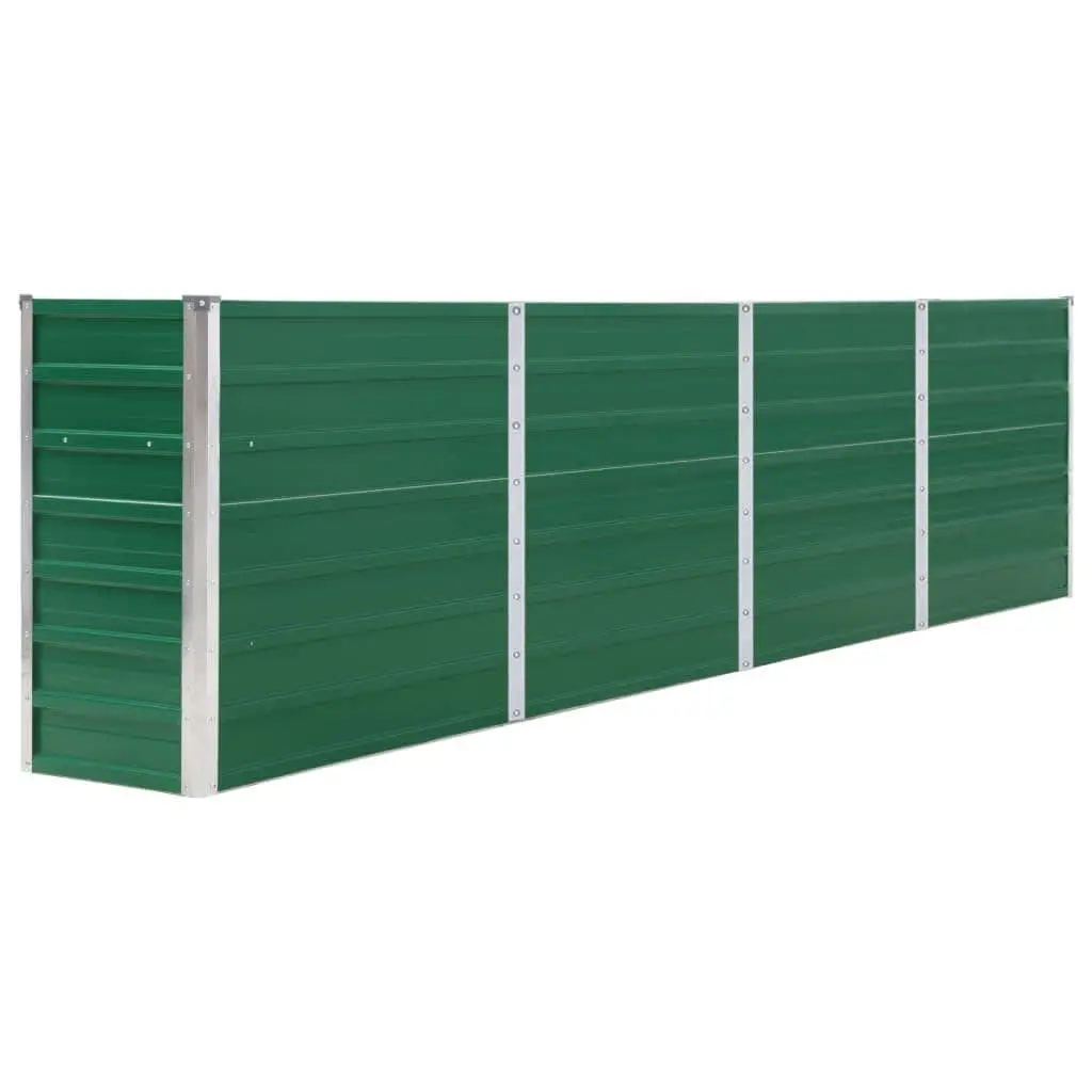 320x40x77 cm Rectangular Green Steel Garden Bed