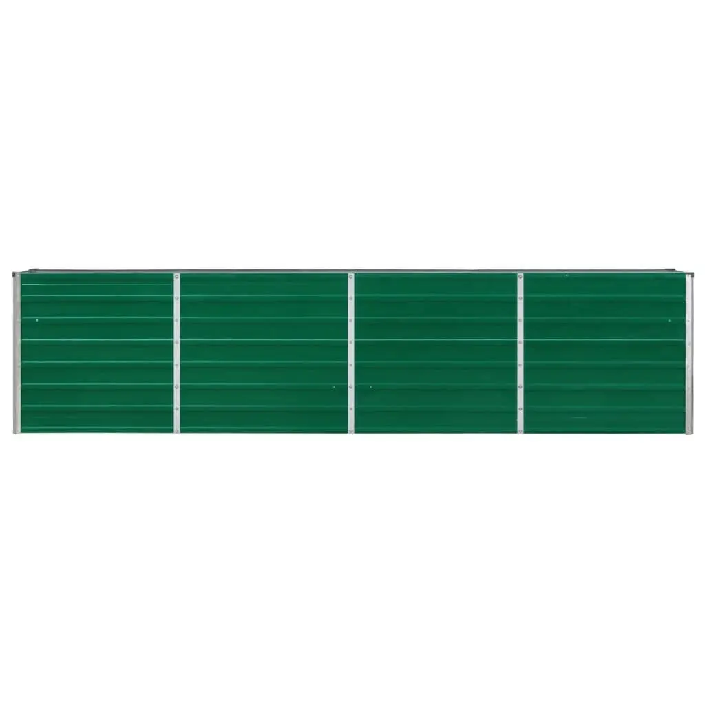 320x40x77 cm Rectangular Green Steel Garden Bed