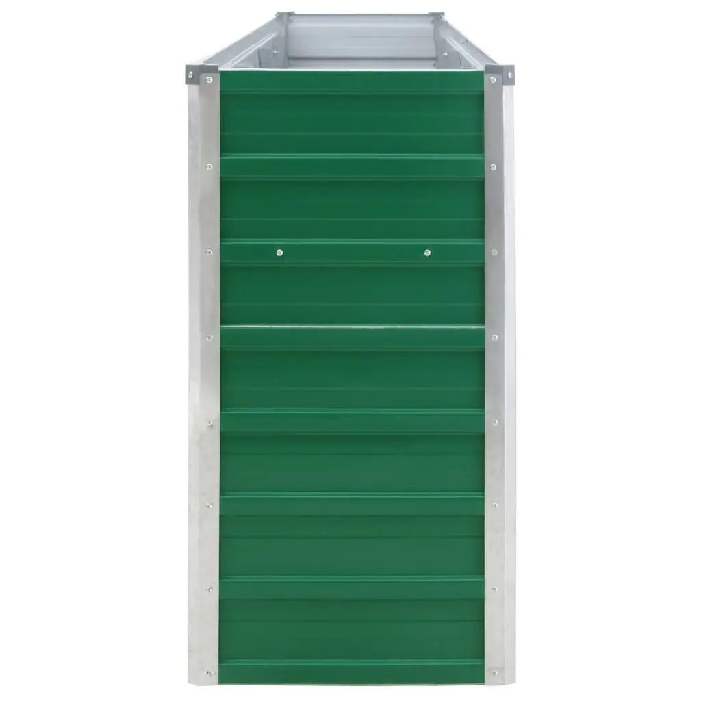 320x40x77 cm Rectangular Green Steel Garden Bed