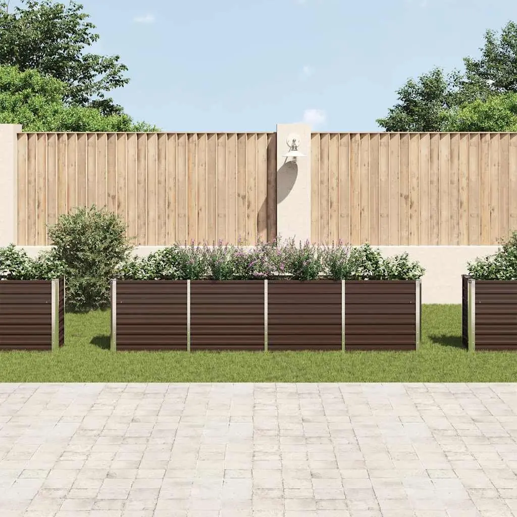 320x40x77 cm Galvanised Steel Garden Bed