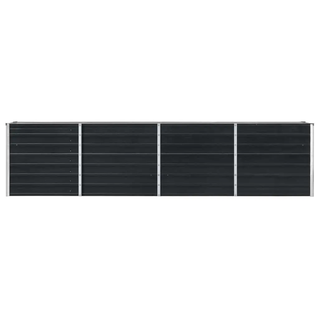 Anthracite Raised Garden Bed 320x40x77 cm