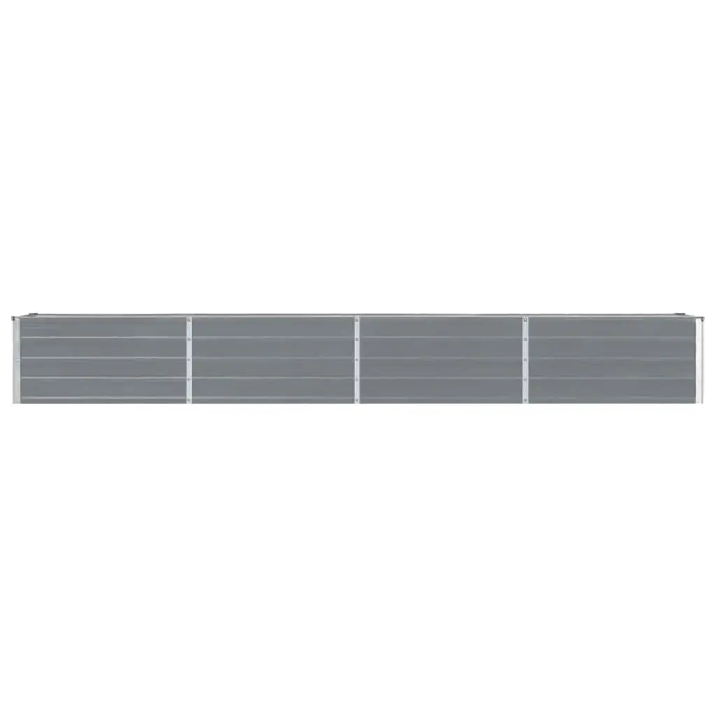 Metal Raised Garden Bed Planter Outdoor Use 320x40x45cm Grey