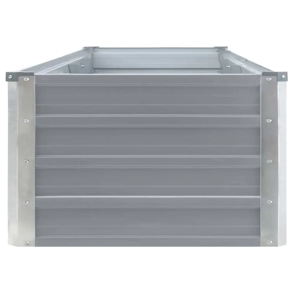 Metal Raised Garden Bed Planter Outdoor Use 320x40x45cm Grey