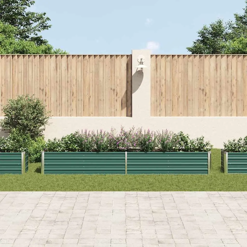 Raised Garden Bed Planter Box Outdoor Use Green 320x40x45cm