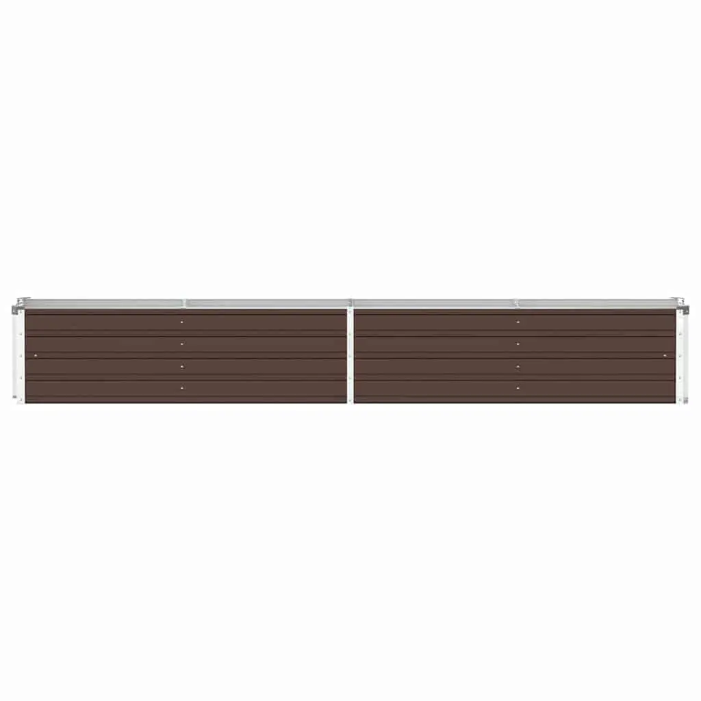 Raised Garden Bed Planter Box Outdoor Patio Yard Brown 320 x 40 x 45 cm