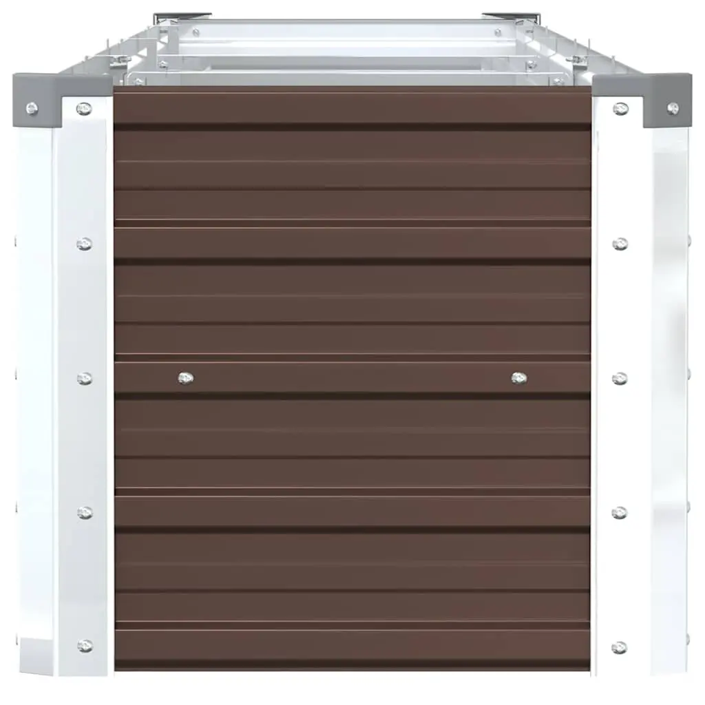 Raised Garden Bed Planter Box Outdoor Patio Yard Brown 320 x 40 x 45 cm
