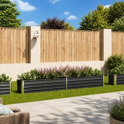 Raised Garden Bed Specifications: Anthracite Steel 320x40x45cm