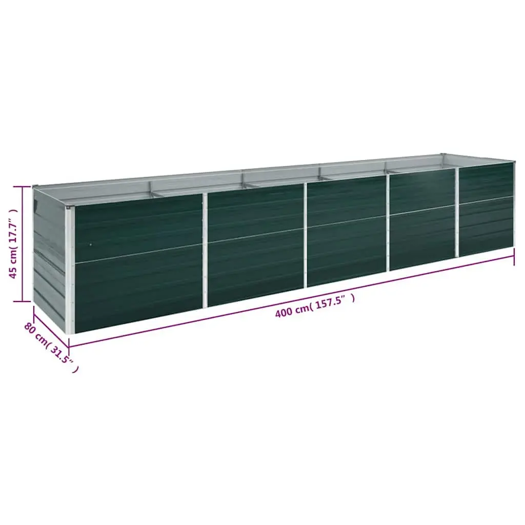 Raised Garden Bed Galvanised Steel Planter Box Outdoor Flowers Vegetables Herbs