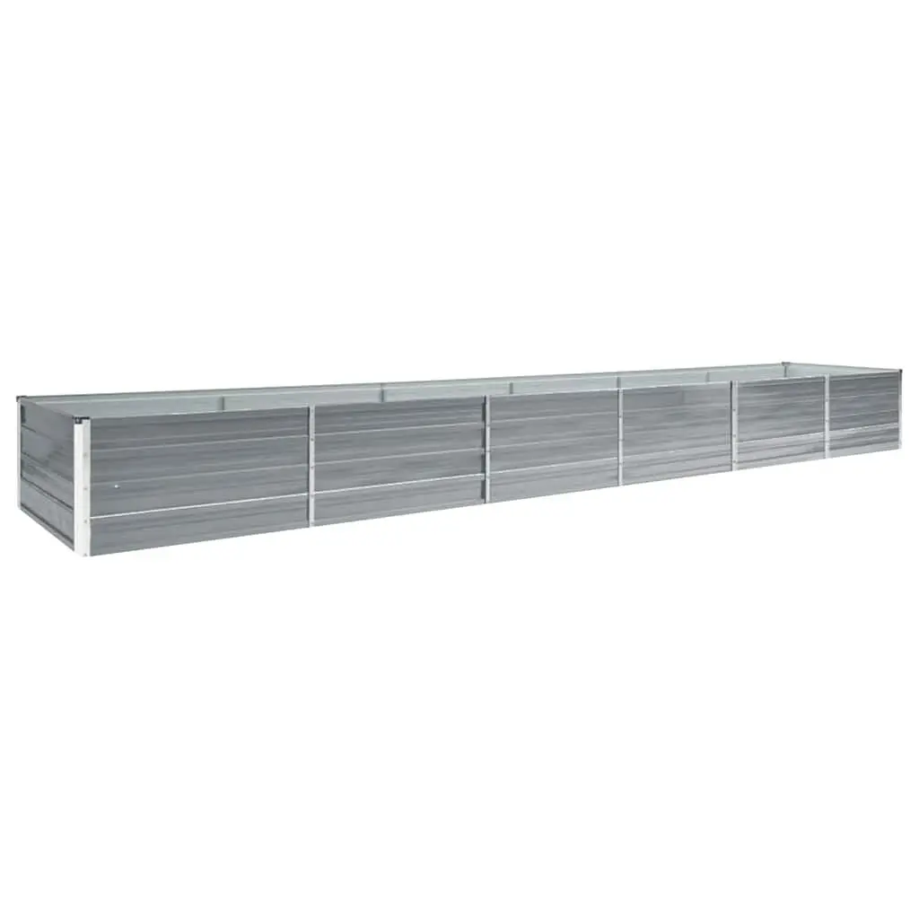 Garden Raised Bed Galvanised Steel Planter Box Outdoor Flowers Vegetables Herbs