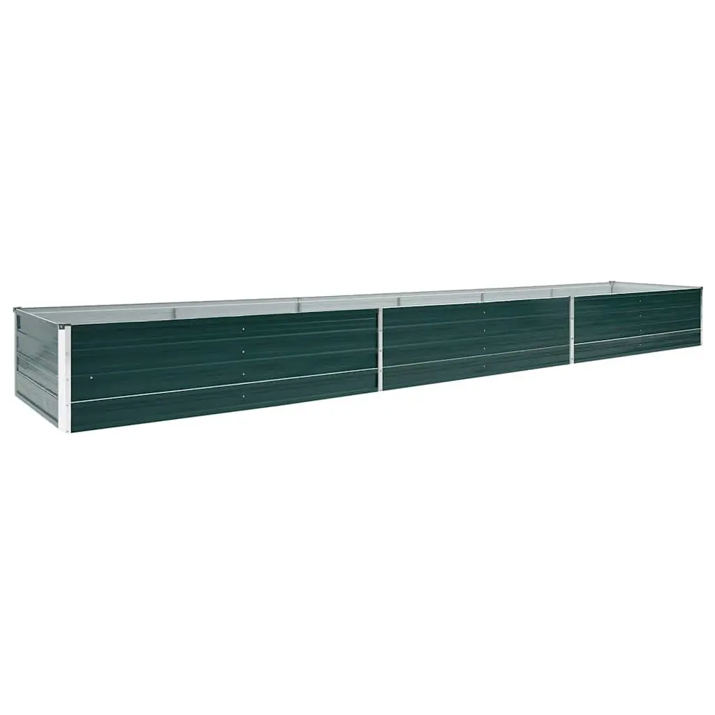 Raised Garden Bed Planter Box Outdoor 480 x 80 x 45 cm Galvanised Steel for Flowers Vegetables Herbs