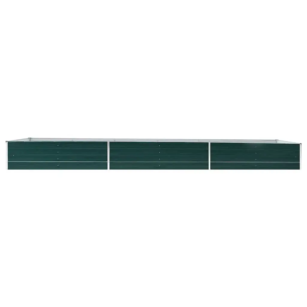 Raised Garden Bed Planter Box Outdoor 480 x 80 x 45 cm Galvanised Steel for Flowers Vegetables Herbs