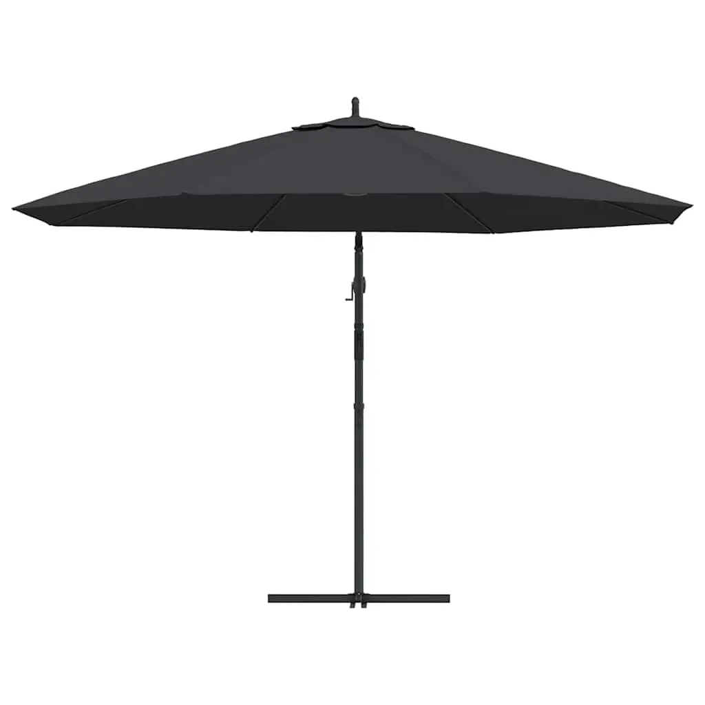 Cantilever Garden Parasol 350cm Outdoor Hanging Sunshade Umbrella Black