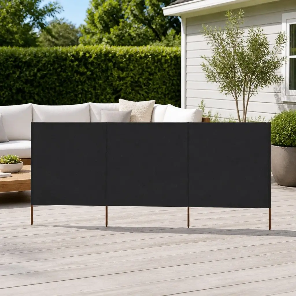 3-Panel Folding Wind Screen for Gardens