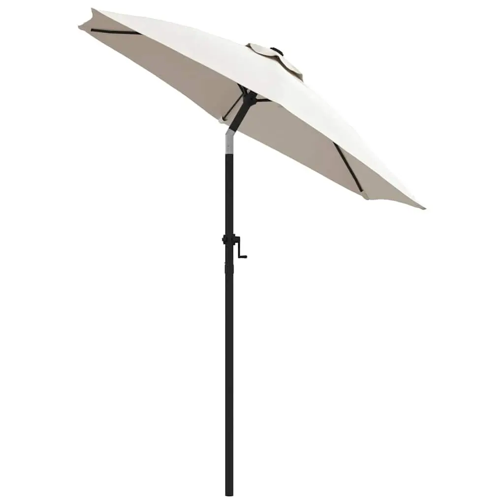 White Outdoor Parasol 200x224cm