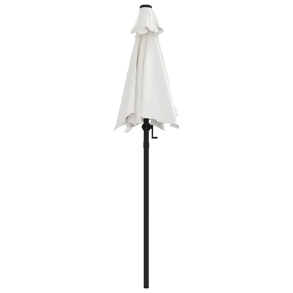 White Outdoor Parasol 200x224cm