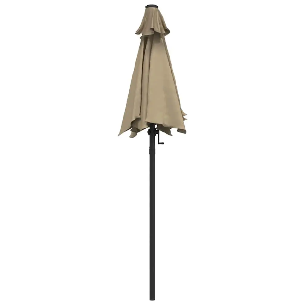 Garden Parasol Outdoor Use Taupe 200x224cm