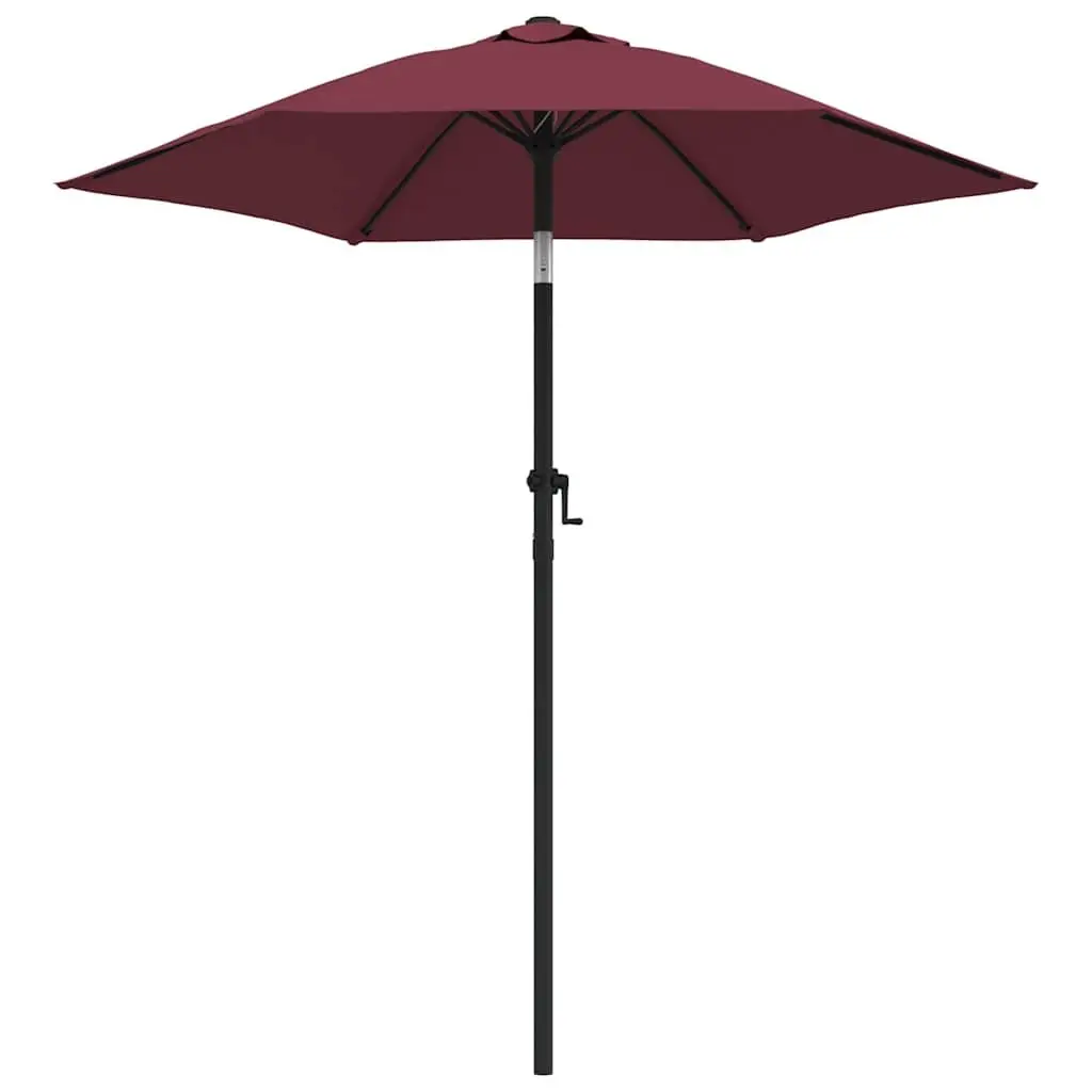 Outdoor Parasol for Patio Garden 200x224cm Crank Tilt Red Burgundy