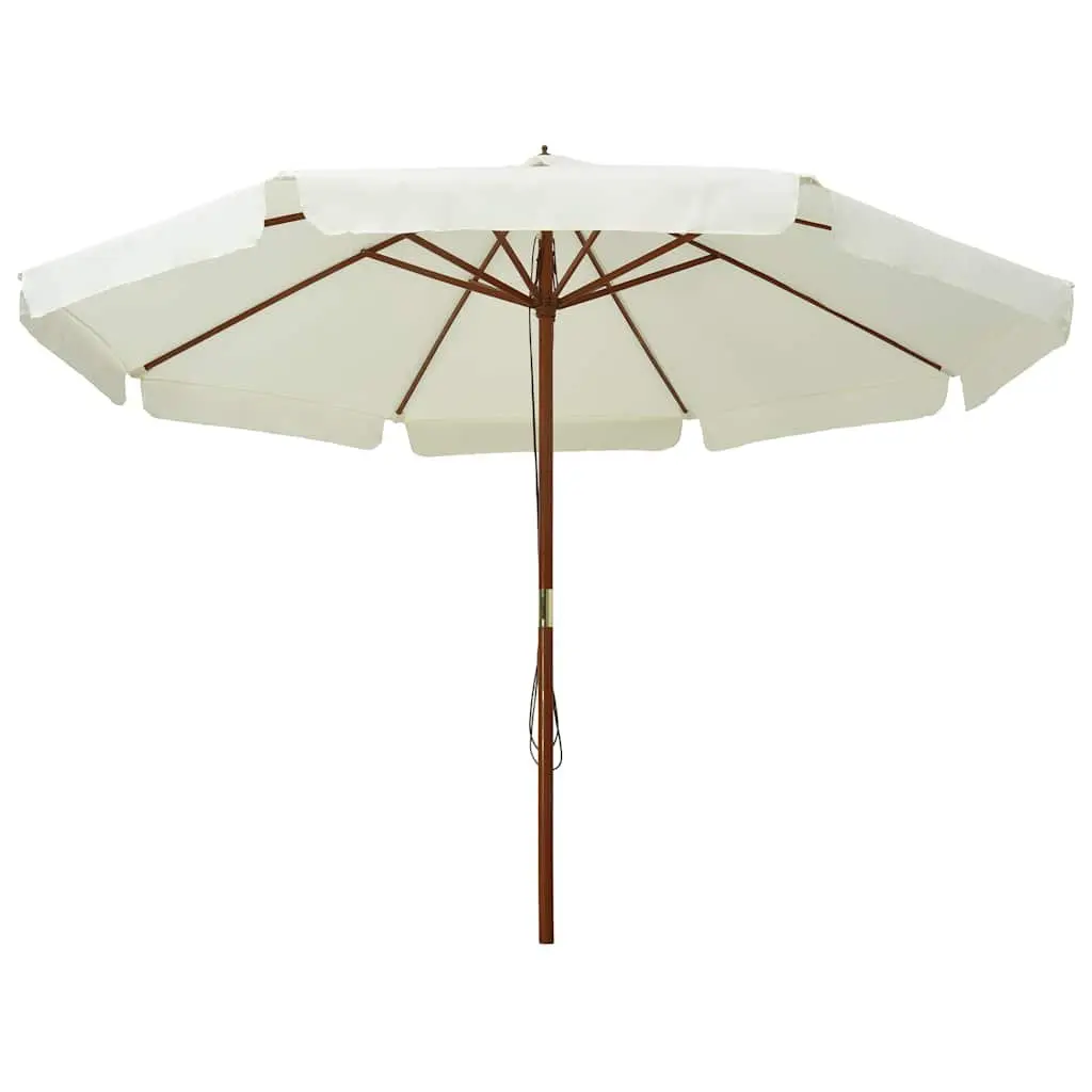 330cm Garden Parasol with Wooden Pole