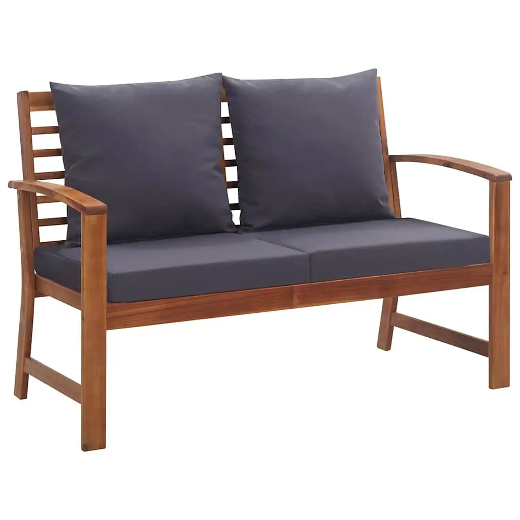 Outdoor Lounge Set 4 Piece Garden Furniture for Patio Grey