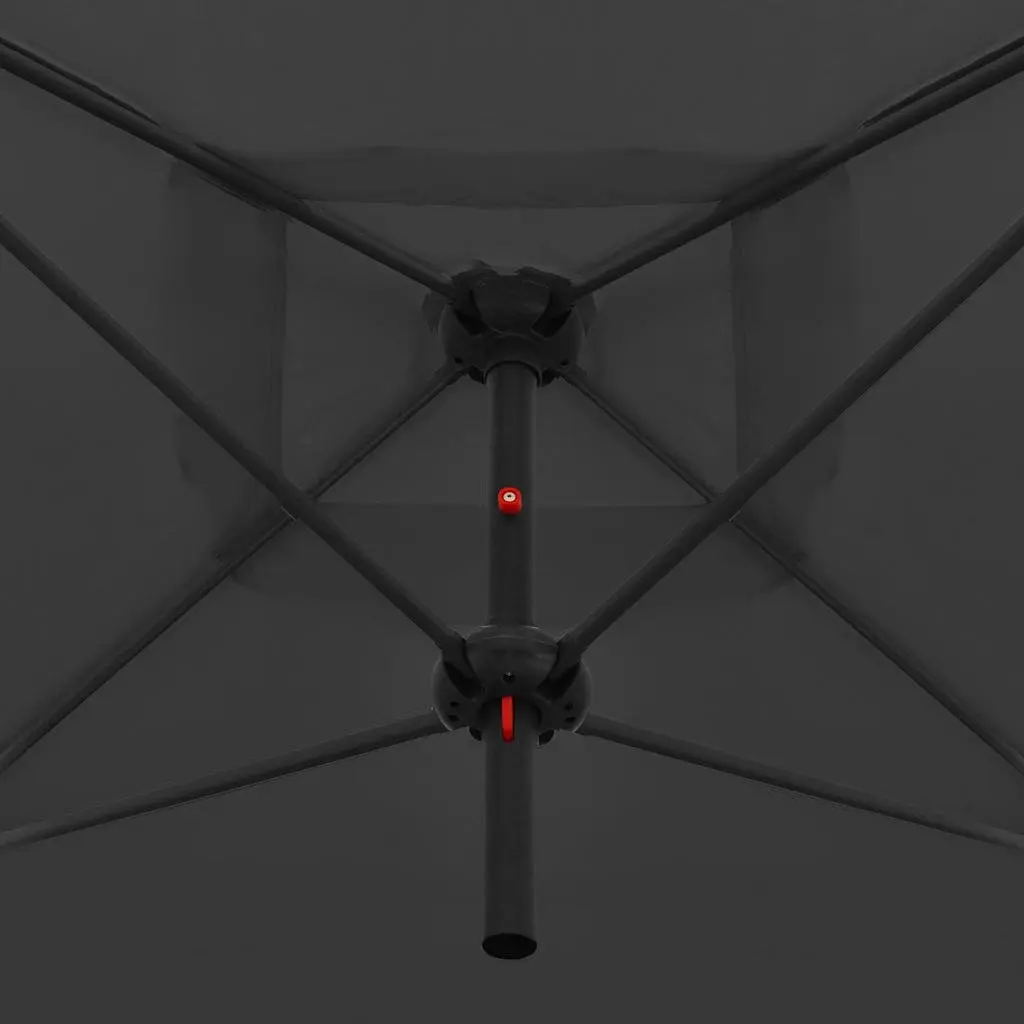 Double Parasol Outdoor Umbrella Garden Shade 250x250 cm UV Protection Crank