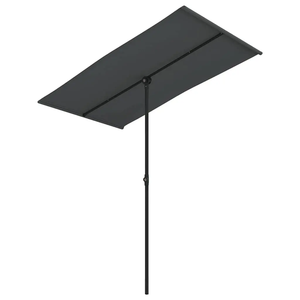 Garden Parasol Outdoor Shade Canopy 180x110cm Rotating Umbrella