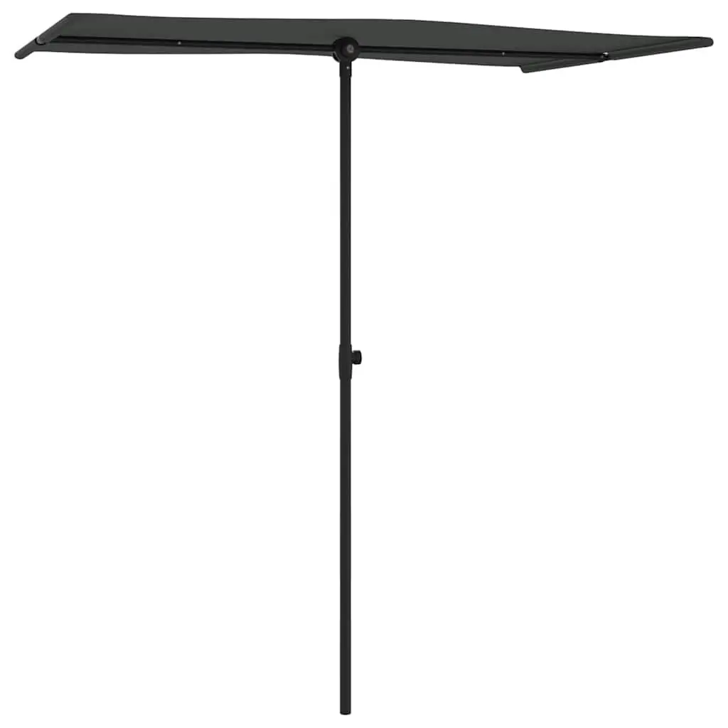 Garden Parasol Outdoor Shade Canopy 180x110cm Rotating Umbrella