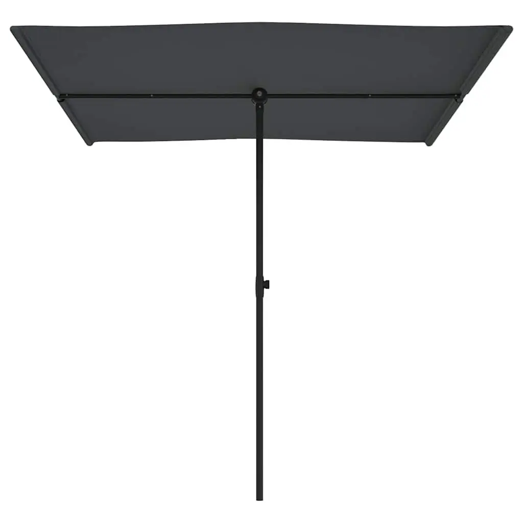 Garden Parasol Outdoor Umbrella 2x1.5m Anthracite