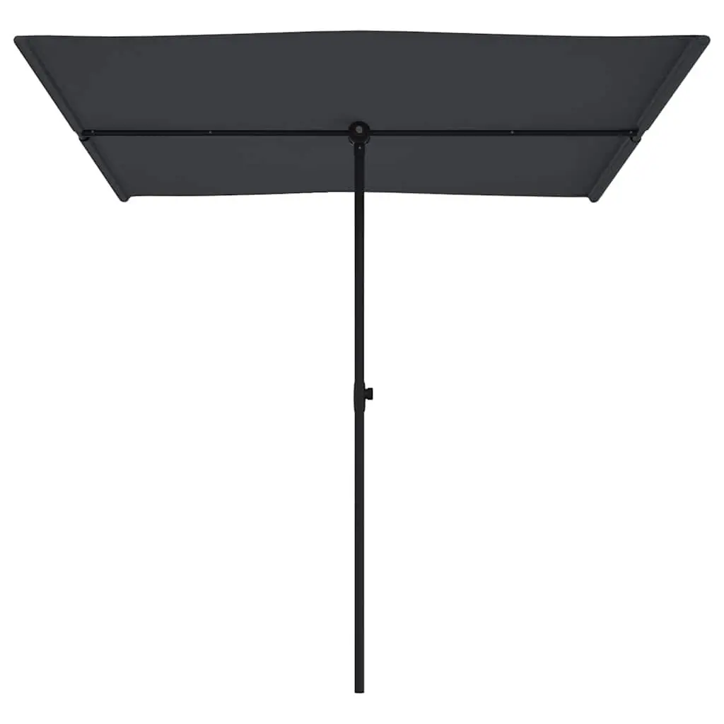 Garden Parasol Outdoor Umbrella 2x1.5m Shade Canopy Flat Top Rotatable