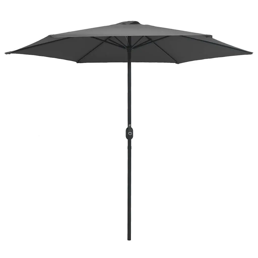Garden Parasol Outdoor Shade Umbrella 270x246 cm Anthracite Crank Opening