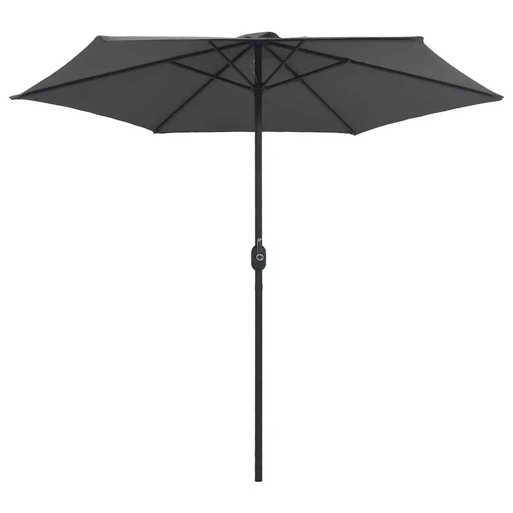 Garden Parasol Outdoor Shade Umbrella 270x246 cm Anthracite Crank Opening