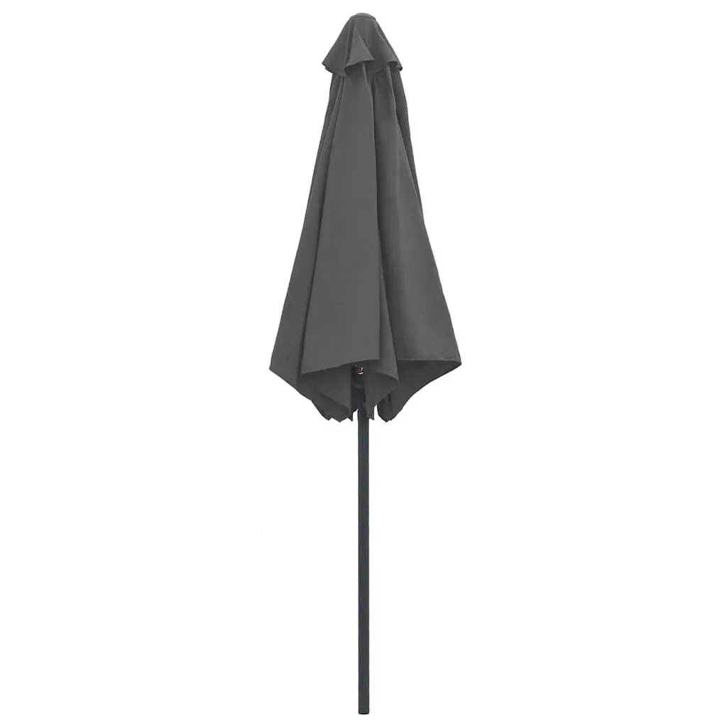 Garden Parasol Outdoor Shade Umbrella 270x246 cm Anthracite Crank Opening