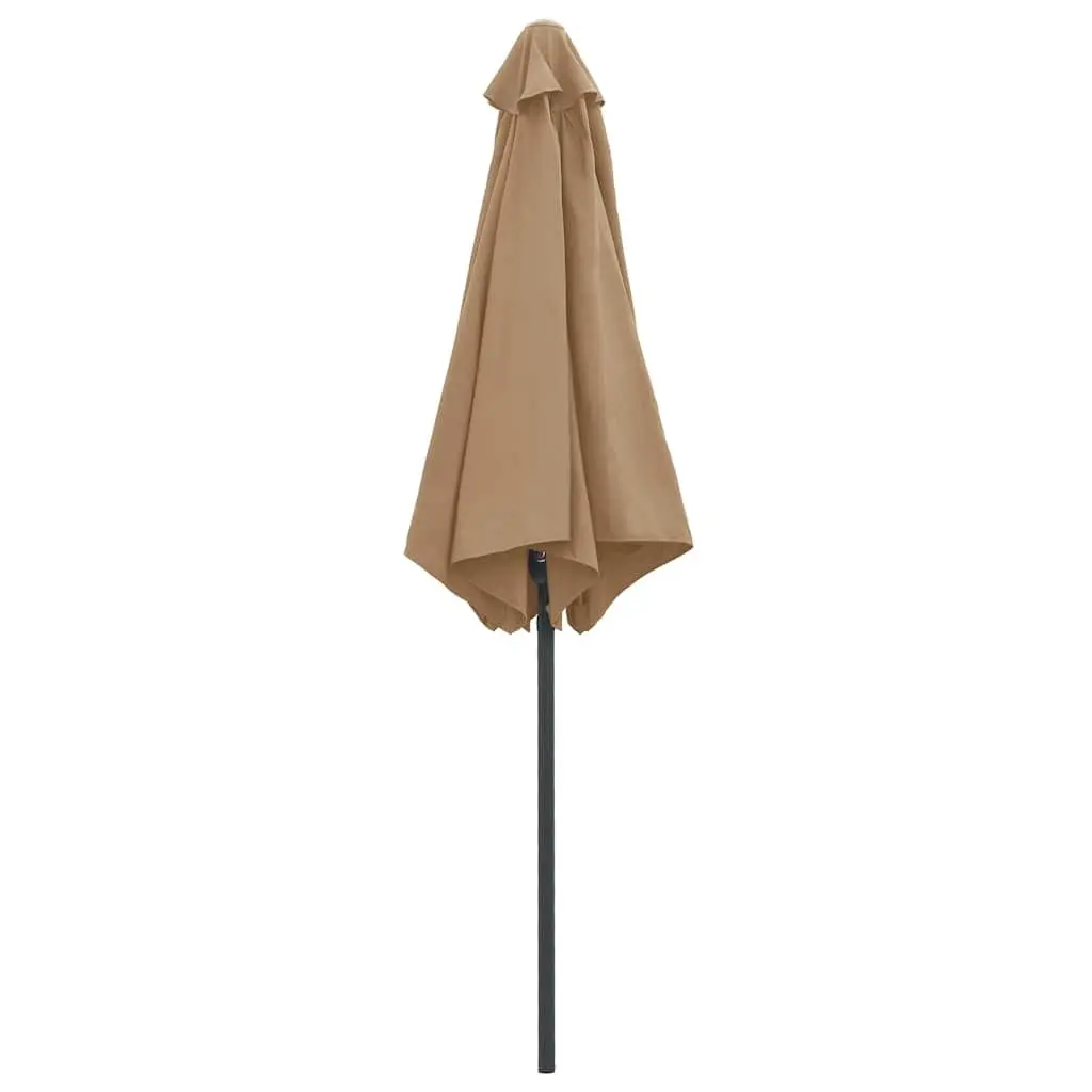 Garden Parasol Outdoor Umbrella 270x246cm Taupe Shade Patio Sun Protection