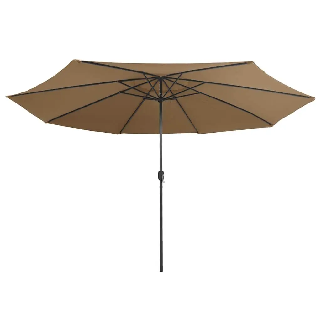 Garden Parasol Outdoor Use 390cm Taupe