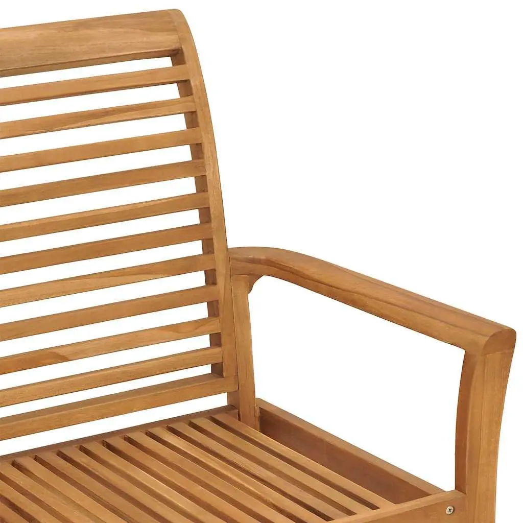 Outdoor Garden Bench 112cm Teak Wood Patio Seating Furniture Brown