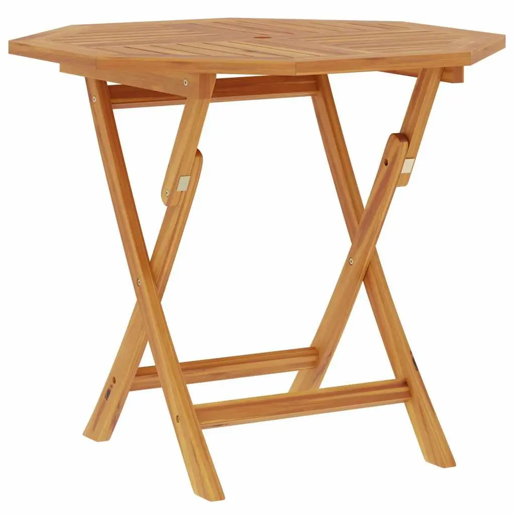 Folding Garden Dining Table 85x85x76cm Outdoor Patio Teak Wood Brown