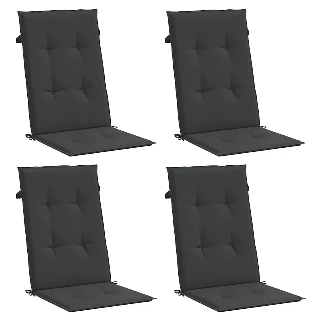 Highback Chair Cushions Outdoor Garden Patio 120x50x3 cm 4 Piece
