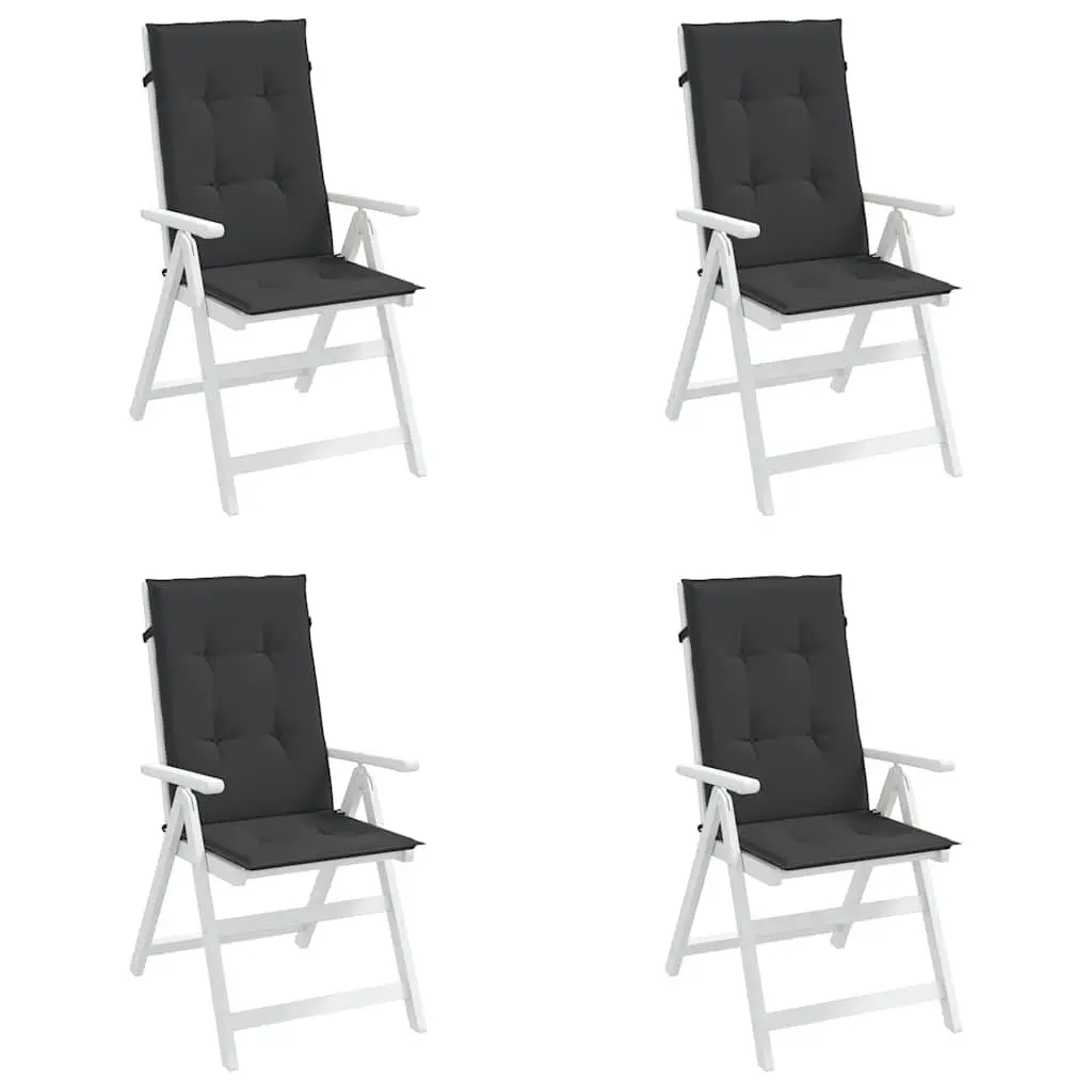 Highback Chair Cushions Outdoor Garden Patio 120x50x3 cm 4 Piece