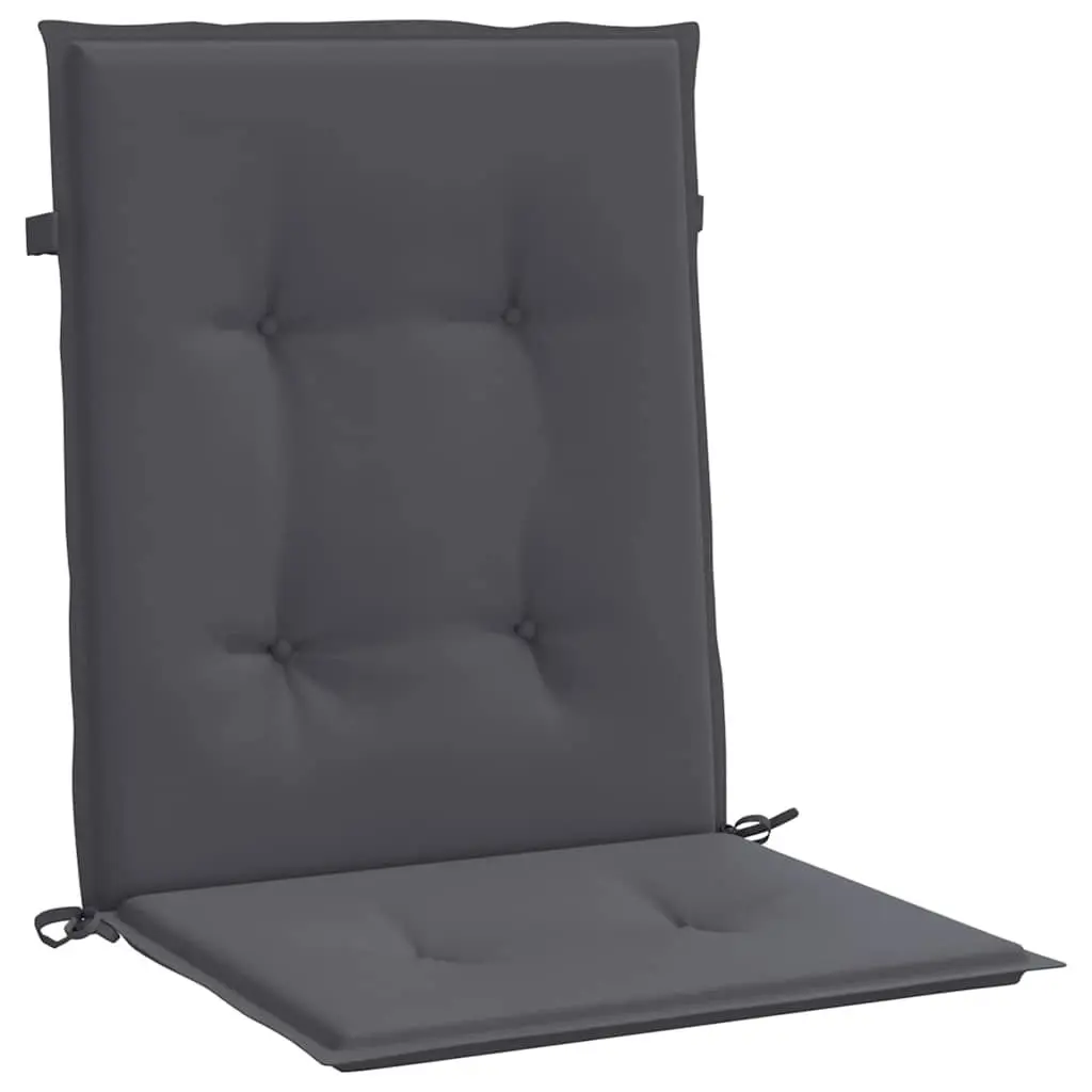 Lowback Chair Cushions 4 pcs Anthracite