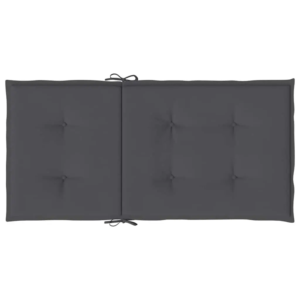 Lowback Chair Cushions 4 pcs Anthracite