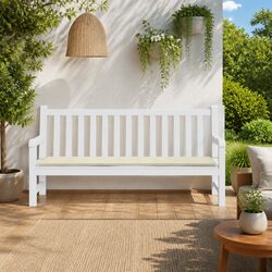 Garden Bench Cushion Specifications: Cream 200x50x3 cm