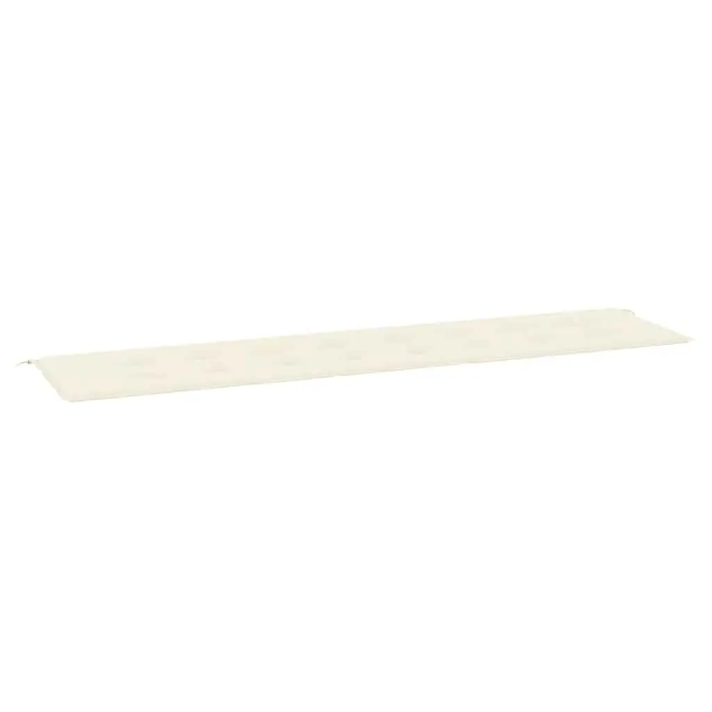 Garden Bench Cushion Outdoor Patio 200x50x3 cm Cream Oxford Fabric