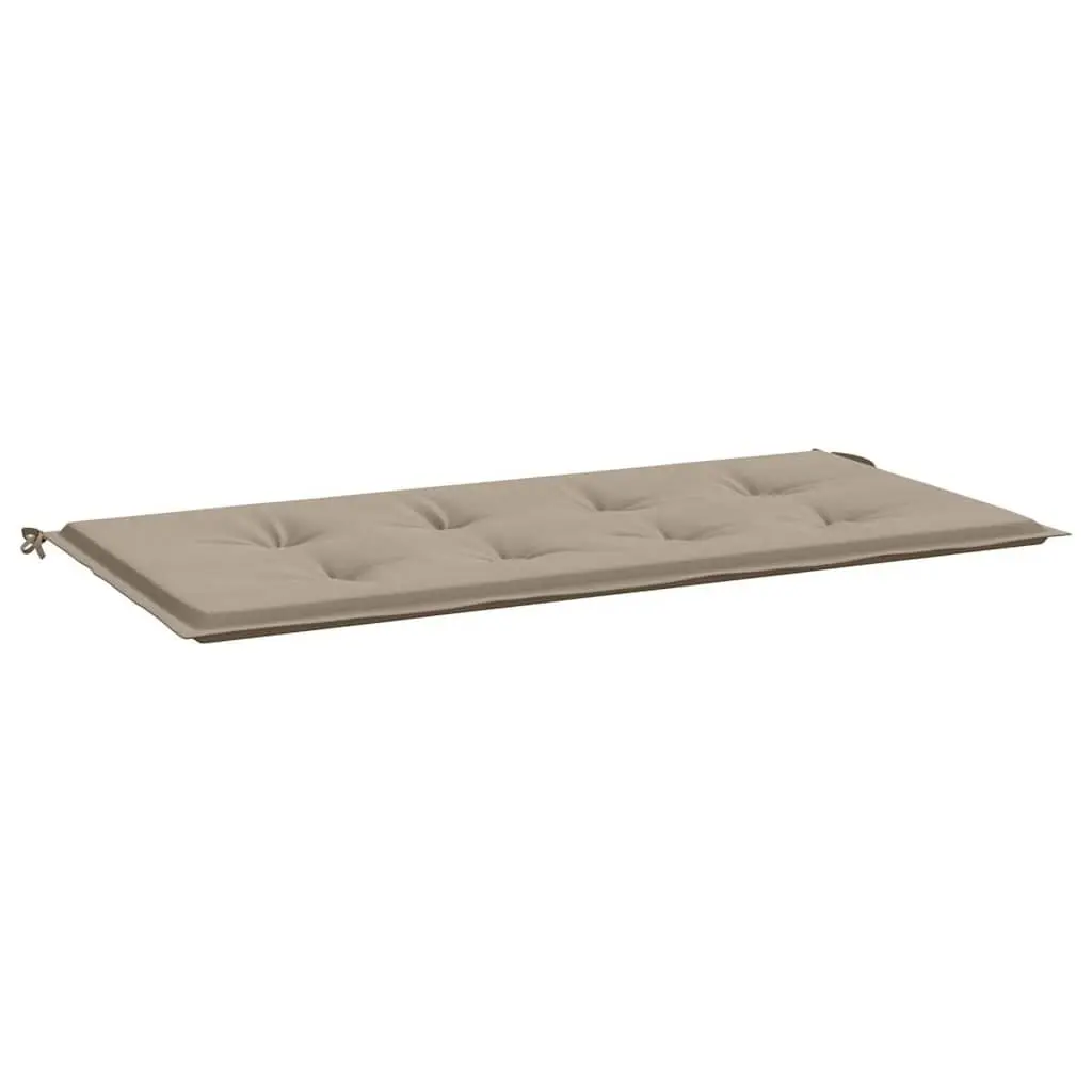 Garden Bench Cushion Taupe 120x50x3cm Oxford Fabric Water-Resistant Outdoor
