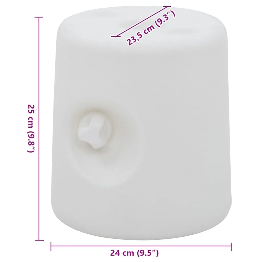 Gazebo Weights 4 Piece Set Canopy Pavilion Parasol Stabiliser Base White