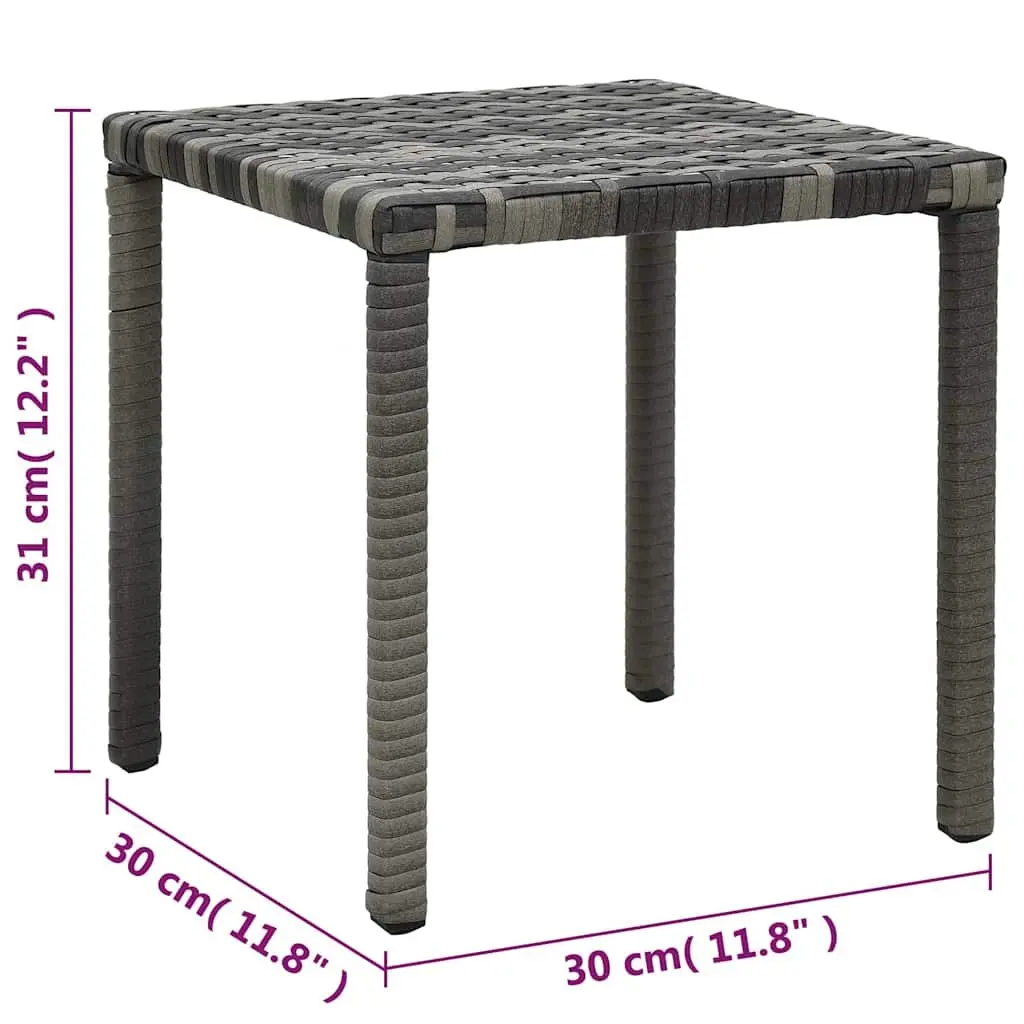 Sun Lounger Set for Garden Patio Outdoor Use with Table Anthracite