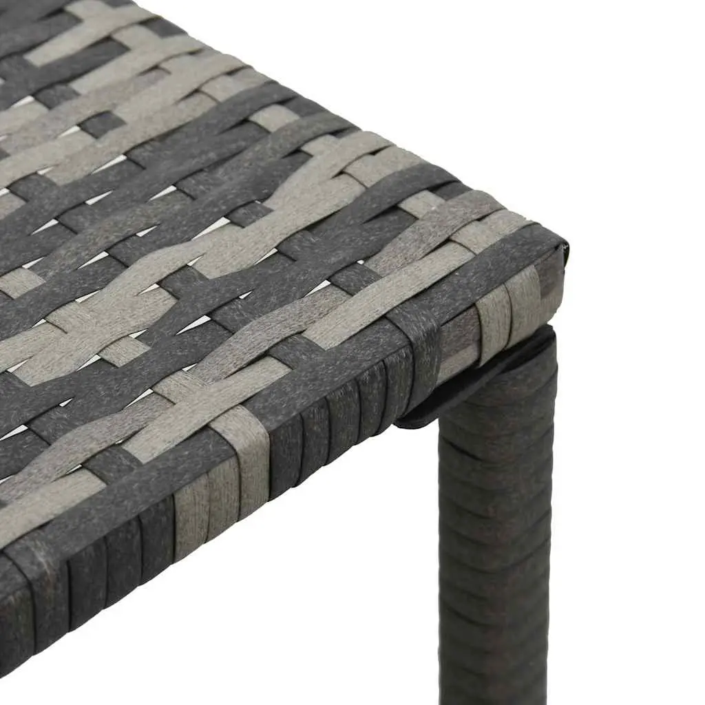 Sun Lounger Set for Garden Patio Outdoor Use with Table Anthracite