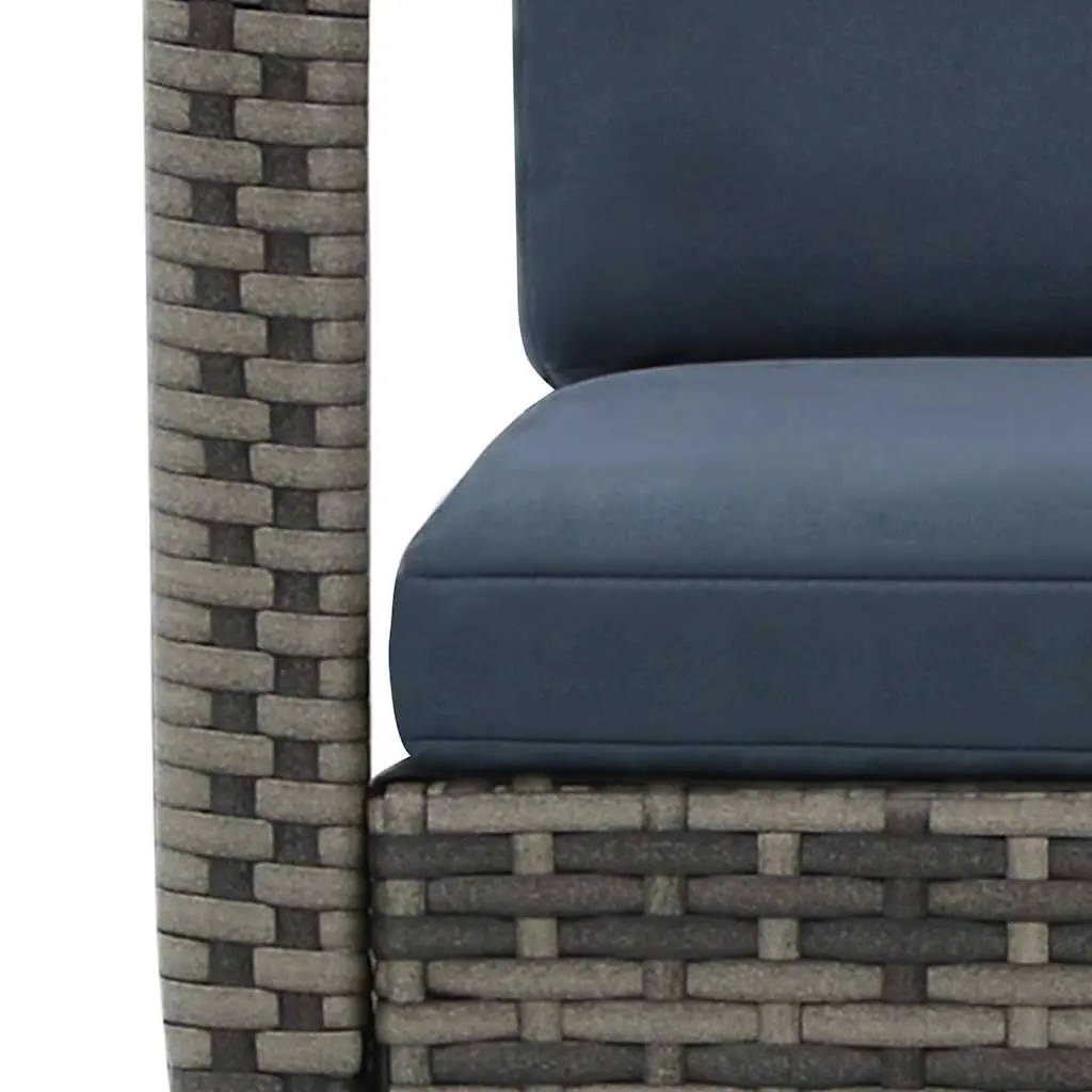 Anthracite Rocking Chair with Removable Cushions