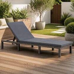 Specifications of Poly Rattan Garden Sun Lounger Chair