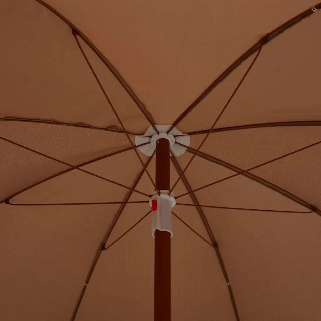 Garden Parasol Outdoor Sunshade 180 cm Taupe