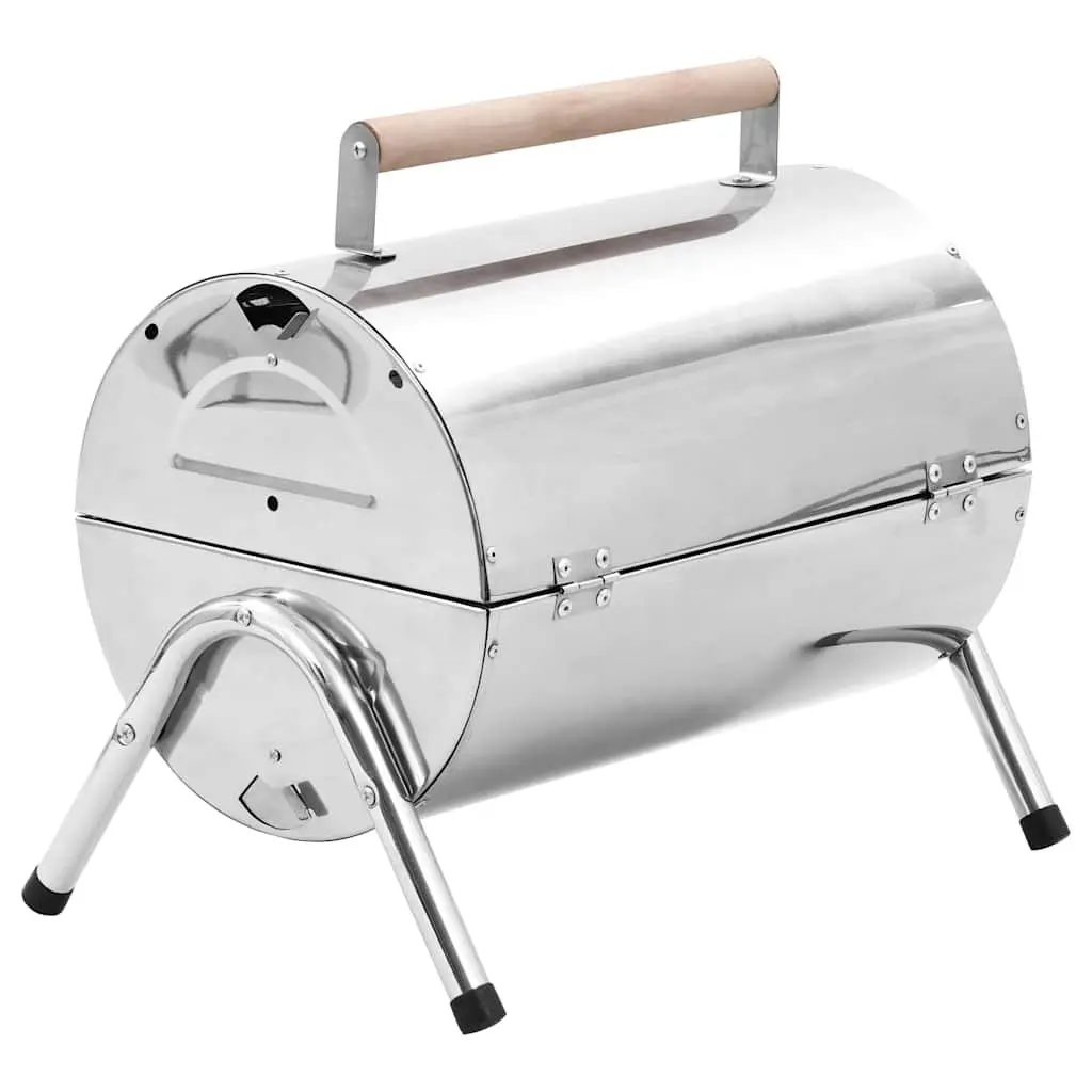 Portable Tabletop Charcoal BBQ Grill for Camping Picnic Double Cooking Grids